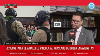 Contundente testimonio de una secretaria complic&oacute; a Airaldi en el juico por narcotr&aacute;fico